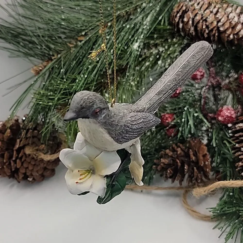 Danbury Mint Christmas Songbird Ornament Mockingbird Retired
